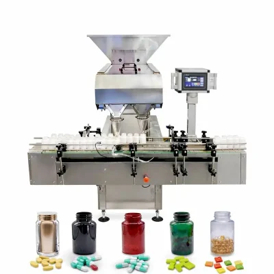 16-channel electronic counting machine for automatic counting and filling of tablets and capsules